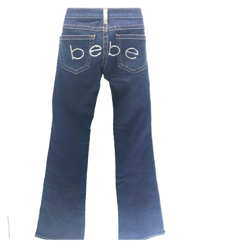 bebe dark wash bootcut jeans